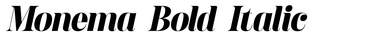 Monema Bold Italic